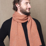 Luxury Cashmere Herringbone Men's Scarf