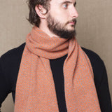 Luxury Cashmere Herringbone Men's Scarf
