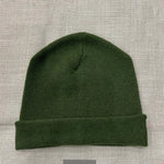 Luxury Men's Cashmere Beanie Hat Green