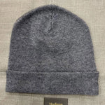 Luxury Men's Cashmere Beanie Hat Grey