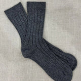 Men's Cashmere Socks in Charcoal