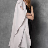 large cashmere wrap in white