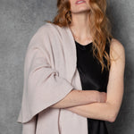 luxury large cashmere wrap in beige
