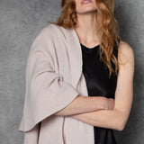 luxury large cashmere wrap in beige