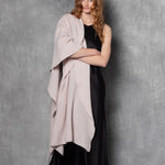 luxury large cashmere wrap in beige