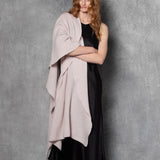 luxury large cashmere wrap in beige