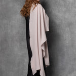 luxury large cashmere wrap in beige