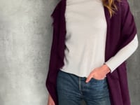 light luxury cashmere wrap in purple video