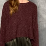 cropped luxury cashmere sweater in red video