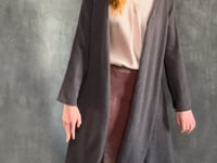 Long Cashmere Cardigan in Brown Video