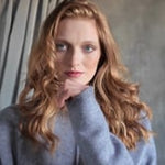 Video of Oversized Cashmere Swing Sweater in Grey