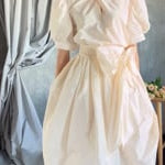 Silk Tafetta Bow Blouse