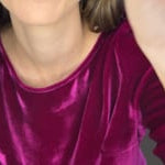 Luxury Silk Velvet Top in Magenta video