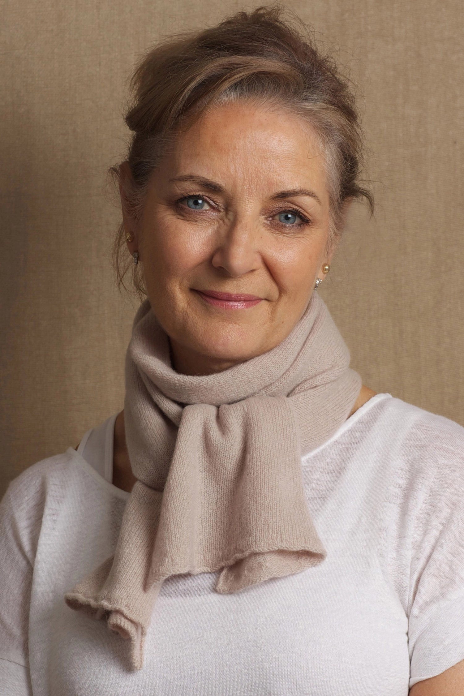 Sarah Cashmere Scarf | Oyster