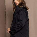 silk jacket in black