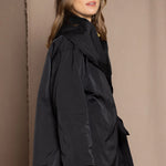 silk jacket in black