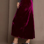 Burgundy Velvet Skirt