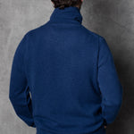 Men's Cashmere Turtleneck Sweater in Navy