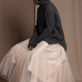 tulle skirt in light pink