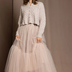 tulle skirt in light pink