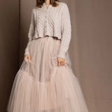 tulle skirt in light pink