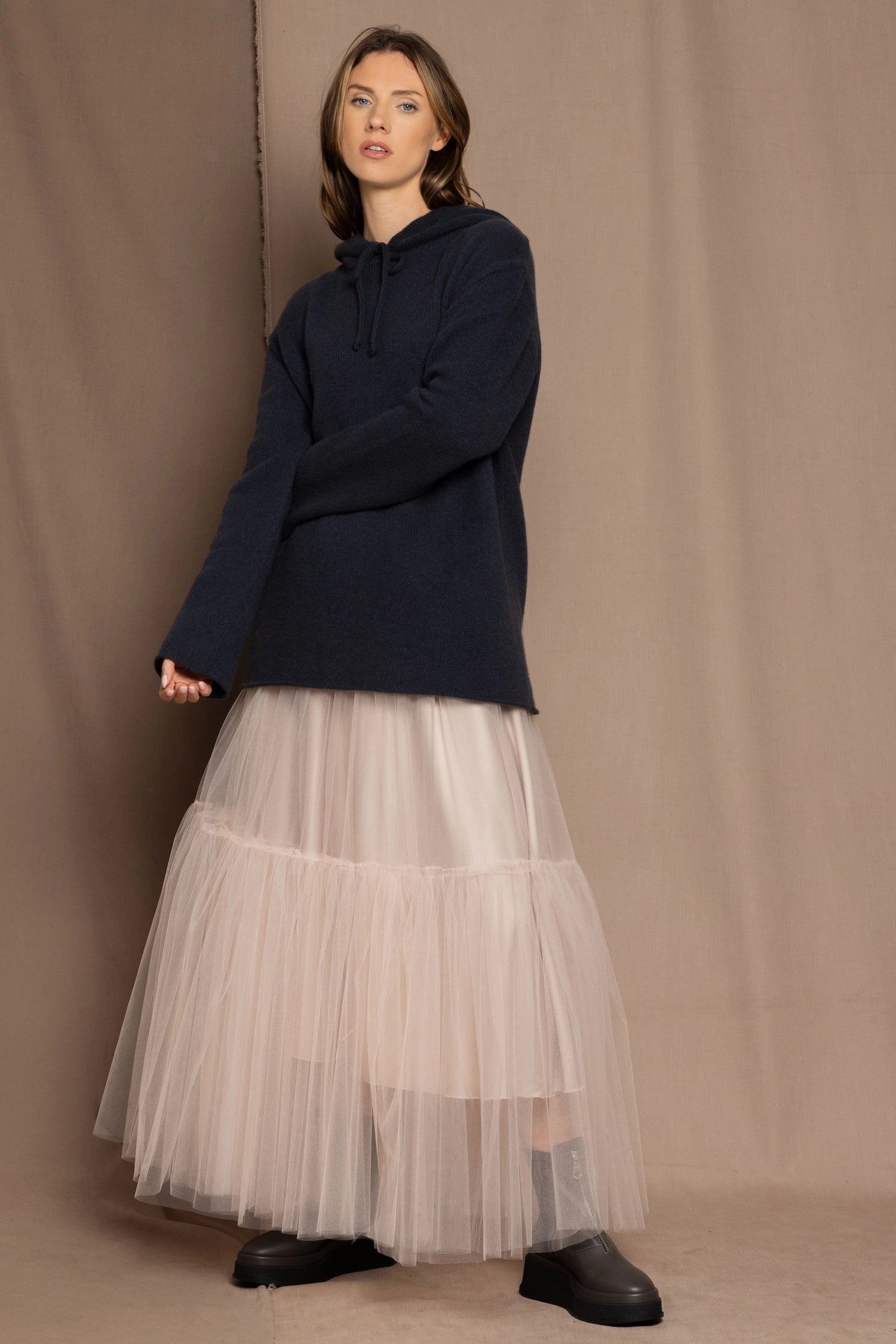tulle skirt in light pink