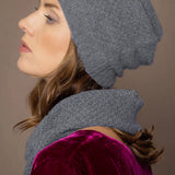 Ada Pointelle Cashmere Beanie Hat | Flannel