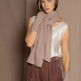 cashmere scarf in dusty pink