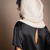 Cable Cashmere Hood | Cream