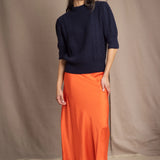 Síoda Flare Silk Skirt | Orange