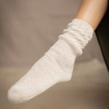 Cashmere Cable Bed Socks