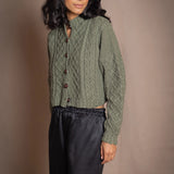 Cardigan Aran en Cachemire Róisín | Fougère