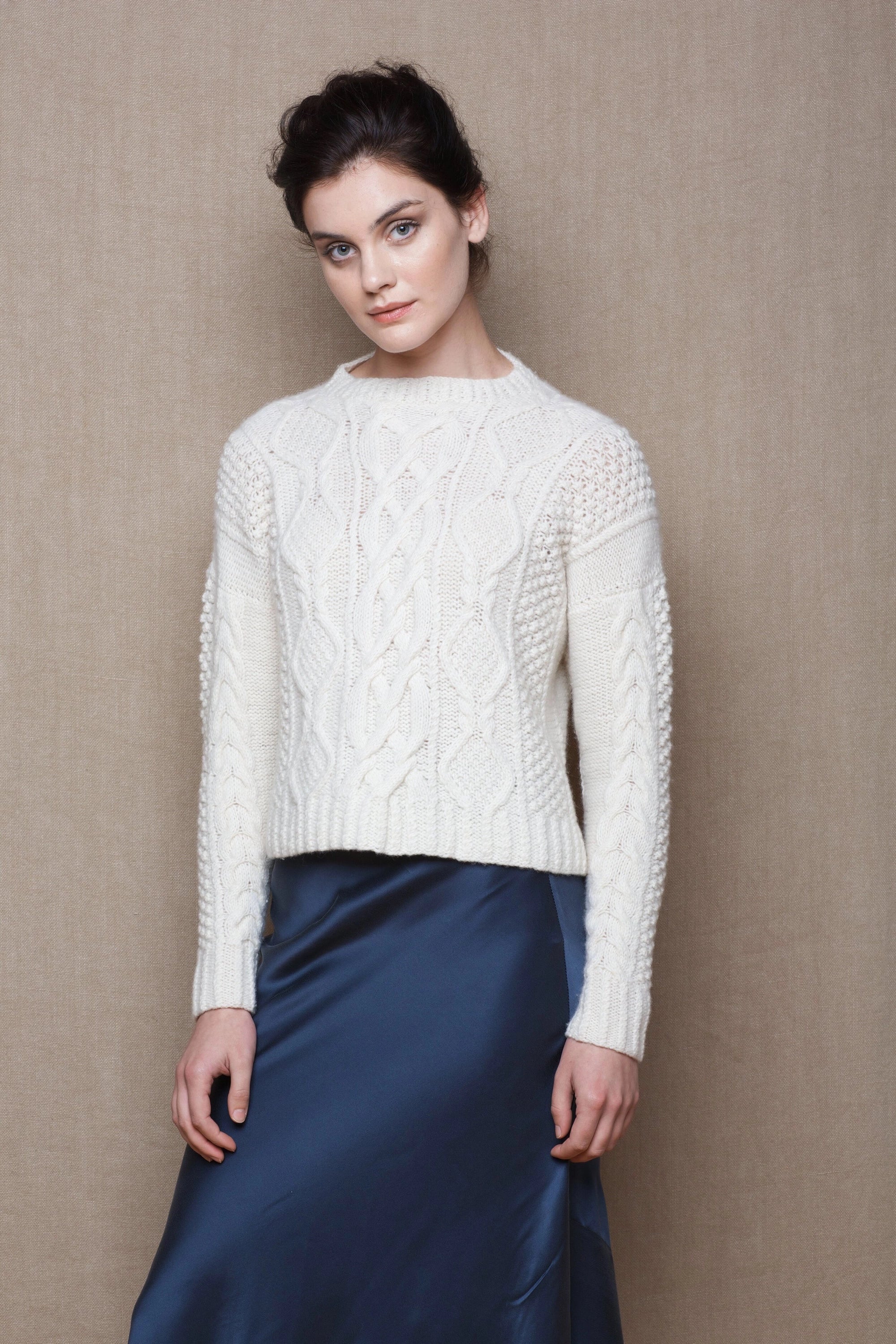 Handknit luxury bespoke aran sweater