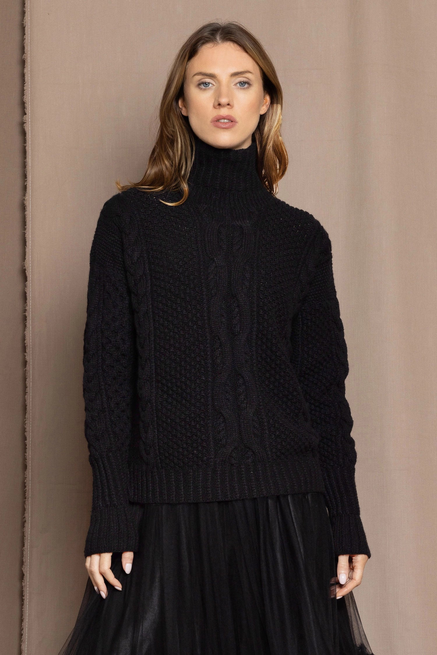 Luxury Cashmere Aran Irish Sweater