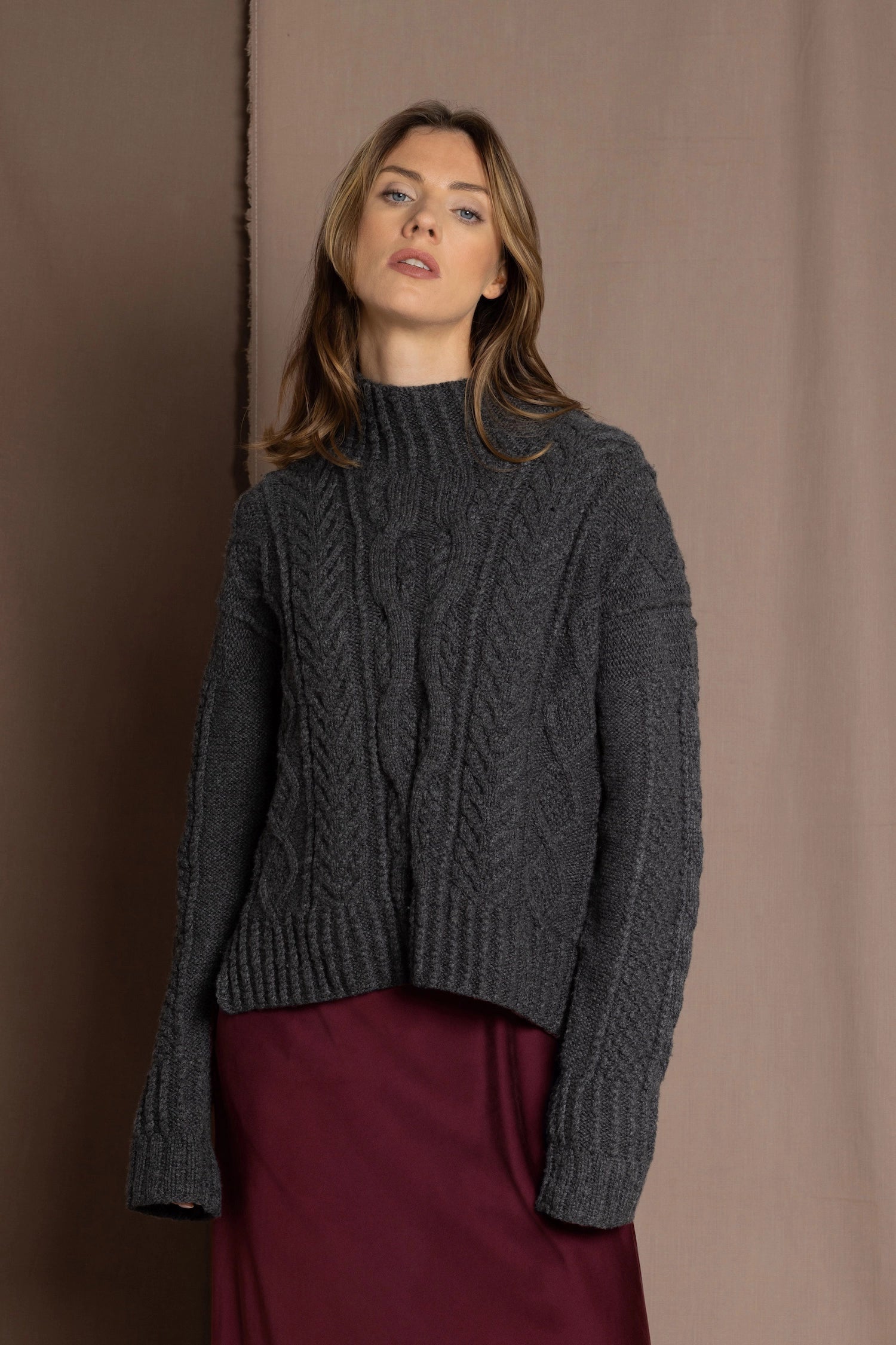 Luxury Cashmere Aran Irish Sweater