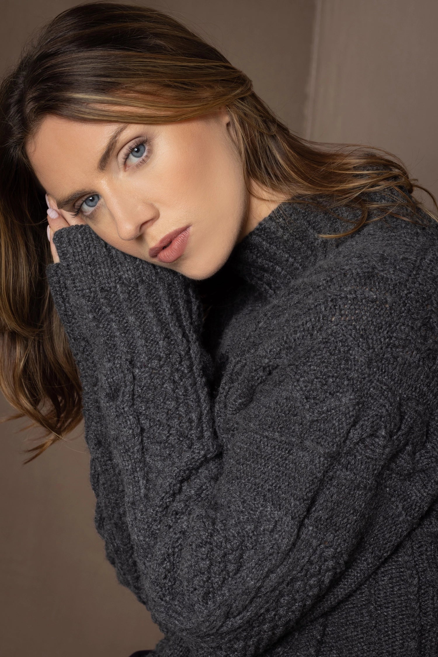 Luxury Cashmere Aran Irish Sweater