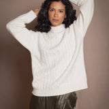 An Scéal Cashmere Aran Pullover