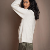 An Scéal Cashmere Aran Pullover
