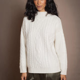 An Scéal Cashmere Aran Pullover
