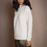 An Scéal Cashmere Aran Pullover