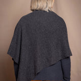 Madi Cashmere Cape | Charcoal