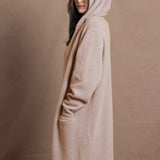 Full Bloom Hooded Cardi Coat | Oyster