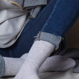 Luxury Cashmere Socks in Light Grey