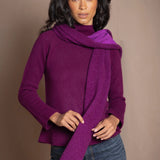 Full Bloom Cashmere Scarf | Beetroot/Royal Purple