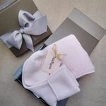 Luxury Cashmere Gift Set Socks and Scarf in Pale Pink