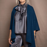 Throwover Cashmere Cardigan | Teal