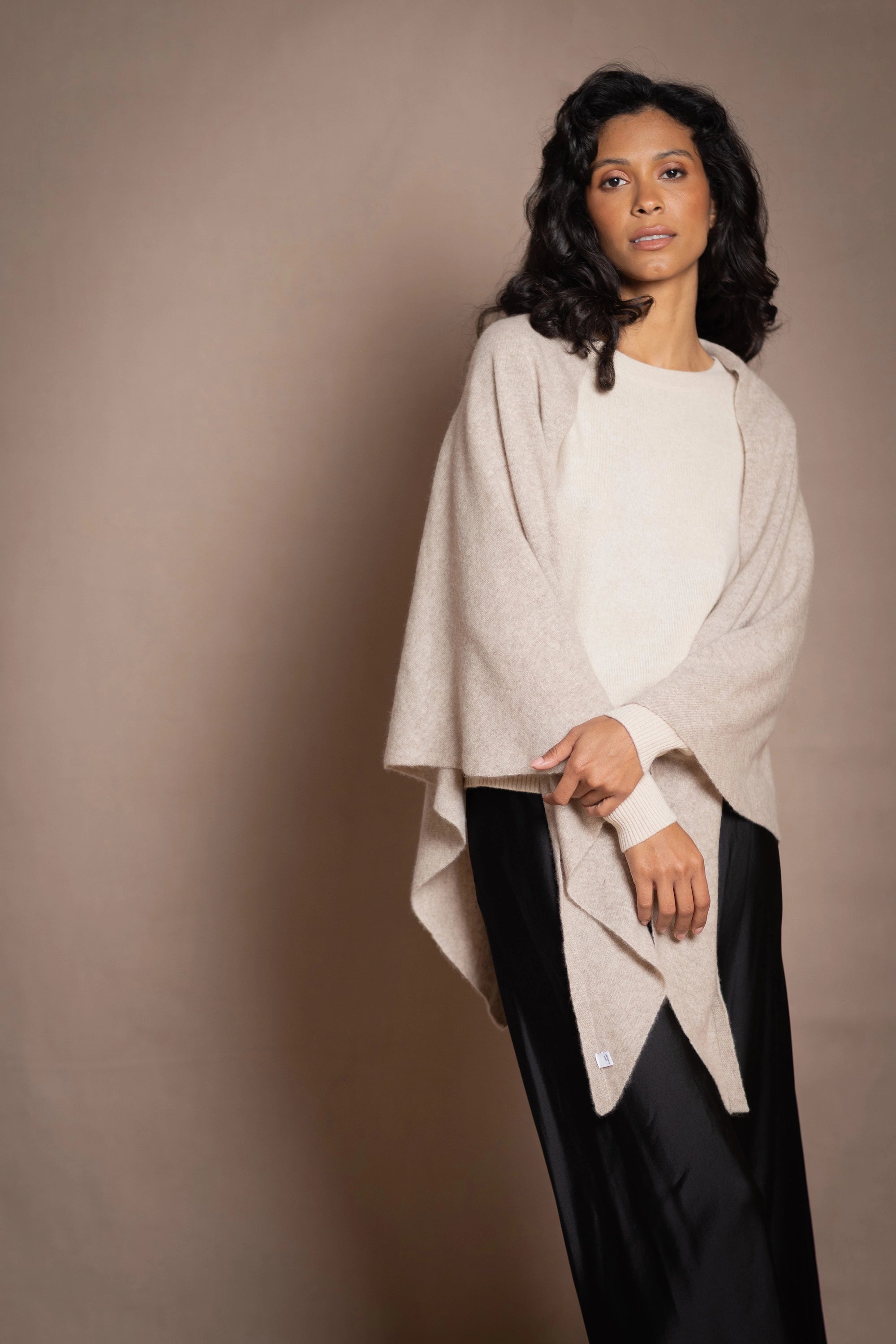 Large Cashmere Triangle Scarf