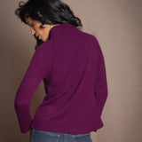 Full Bloom Cashmere Turtleneck Sweater | Beetroot