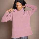 Kaschmir-Rollkragenpullover „Full Bloom“ | Rote Bete