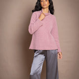 Kaschmir-Rollkragenpullover „Full Bloom“ | Rote Bete